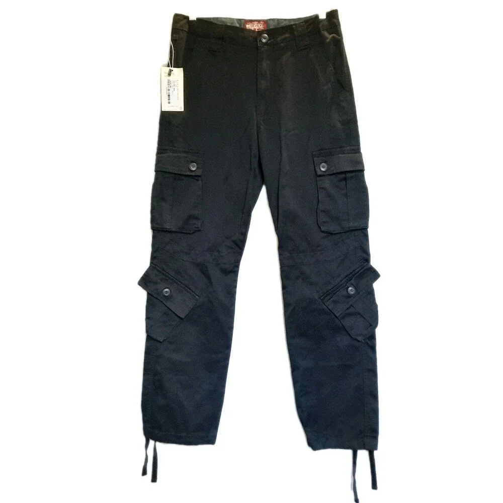 Matchstick Black Cargo Pants Mens Multi Pocket Gorpcore Utilitarian Skate L/32
